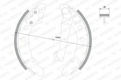 Комплект тормозных колодок WEEN купить