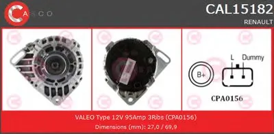 Генератор GENUINE SERIES CASCO купить