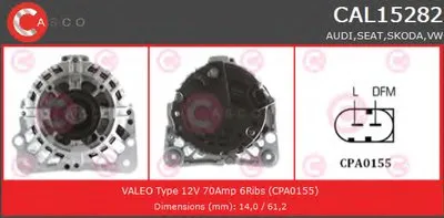 Генератор GENUINE SERIES CASCO купить