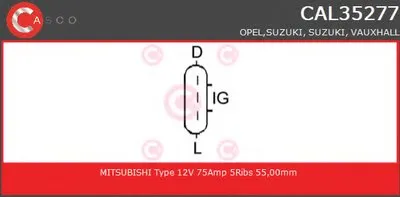 Генератор GENUINE SERIES CASCO купить