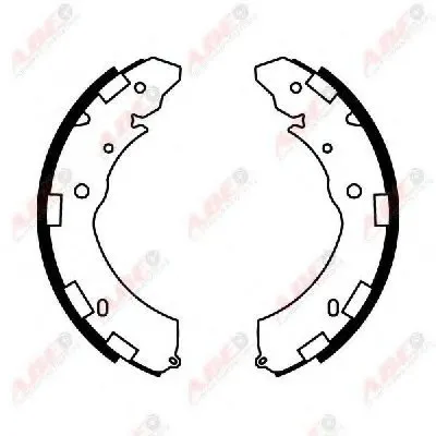 Комплект тормозных колодок ABE купить