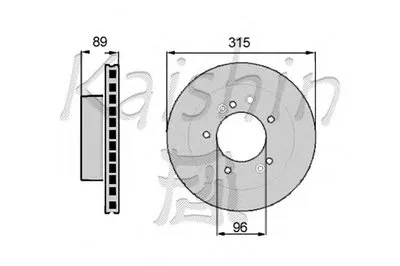 Тормозной диск KAISHIN купить