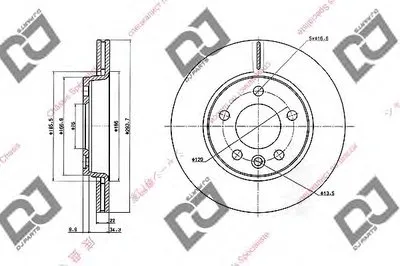 Тормозной диск DJ PARTS купить