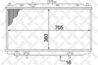Радиатор, охлаждение двигателя STELLOX купить