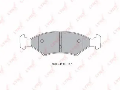 Комплект тормозных колодок, дисковый тормоз LYNXauto купить