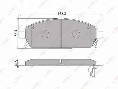 Комплект тормозных колодок, дисковый тормоз LYNXauto купить