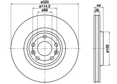 Тормозной диск PRO HELLA PAGID купить