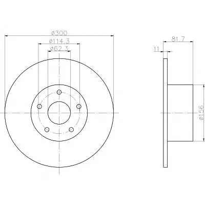Тормозной диск HELLA PAGID купить