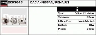 Тормозной суппорт Remanufactured REMY (Multiline) DELCO REMY купить