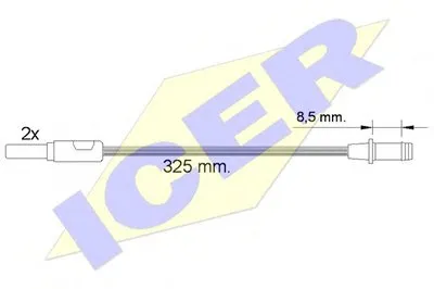 Сигнализатор, износ тормозных колодок ICER купить