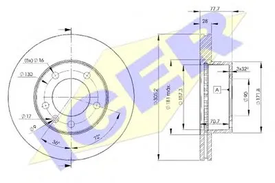 Тормозной диск ICER купить