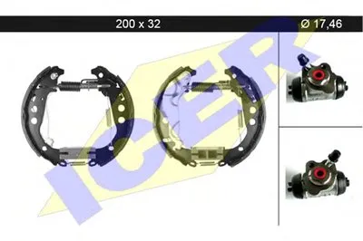 Комплект тормозных колодок ICER купить