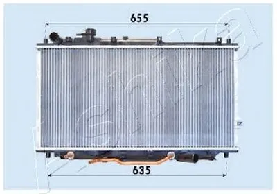 Радиатор, охлаждение двигателя ASHIKA купить