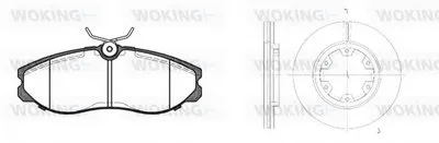Комплект тормозов, дисковый тормозной механизм WOKING купить