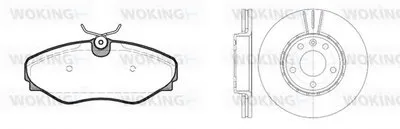 Комплект тормозов, дисковый тормозной механизм WOKING купить