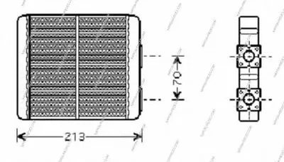 Теплообменник, отопление салона NPS купить