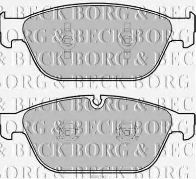 Комплект тормозных колодок, дисковый тормоз BORG & BECK купить