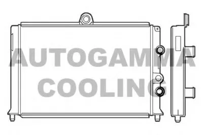 Радиатор, охлаждение двигателя AUTOGAMMA купить