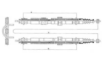 Трос, стояночная тормозная система TEXTAR купить