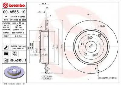 Тормозной диск COATED DISC LINE BREMBO купить