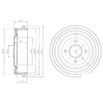 Тормозной барабан DELPHI купить