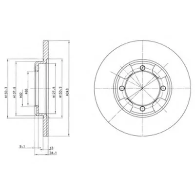 Тормозной диск DELPHI купить