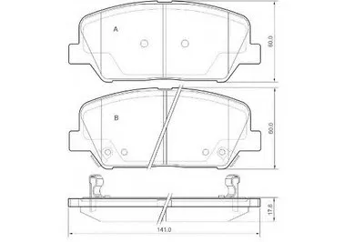 Комплект тормозных колодок, дисковый тормоз E.T.F. купить