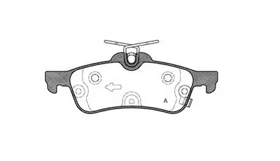 Комплект тормозных колодок, дисковый тормоз ADVANCE OPEN PARTS купить