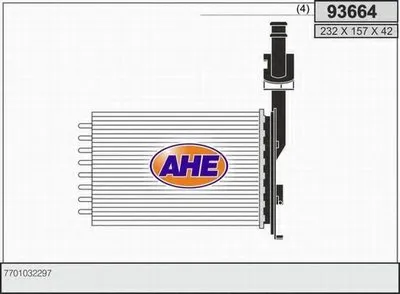 Теплообменник, отопление салона AHE купить