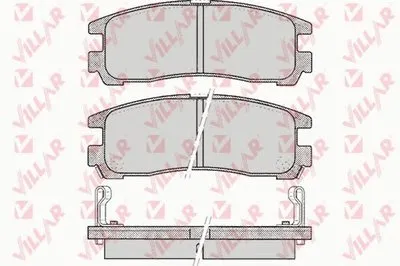 Комплект тормозных колодок, дисковый тормоз VILLAR купить