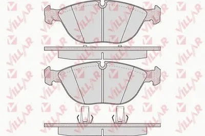 Комплект тормозных колодок, дисковый тормоз VILLAR купить