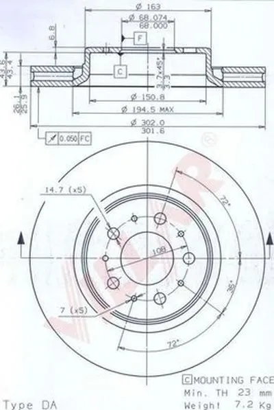 Тормозной диск COATED DISC LINE VILLAR купить