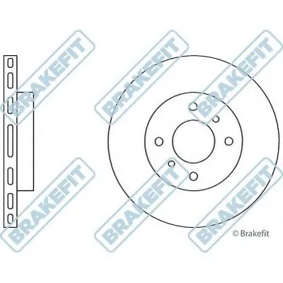 Тормозной диск Brake Fit APEC braking купить