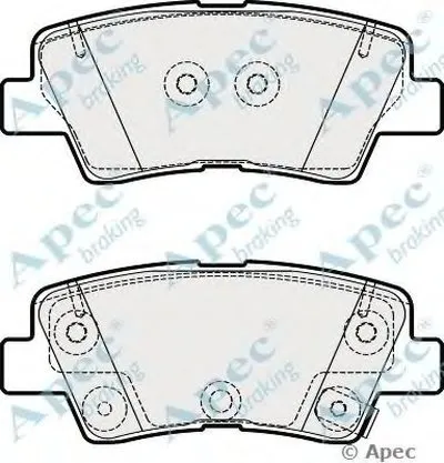 Комплект тормозных колодок, дисковый тормоз APEC braking купить
