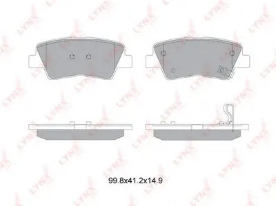 Комплект тормозных колодок, дисковый тормоз LYNXauto купить