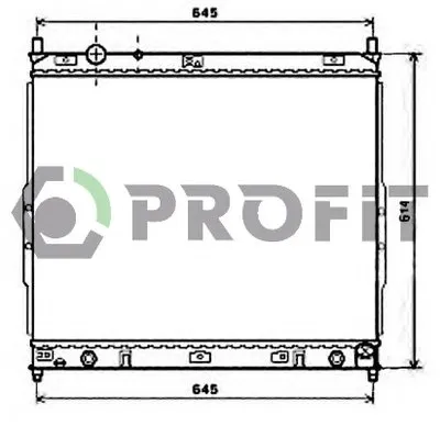 Радиатор, охлаждение двигателя PROFIT купить