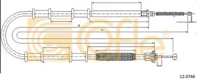 Трос, стояночная тормозная система COFLE купить