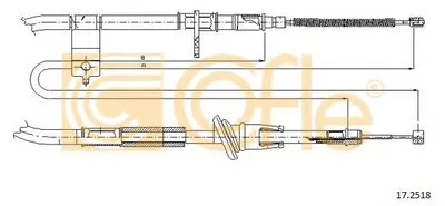 Трос, стояночная тормозная система COFLE купить