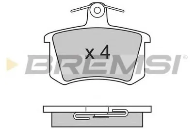 Комплект тормозных колодок, дисковый тормоз BREMSI купить
