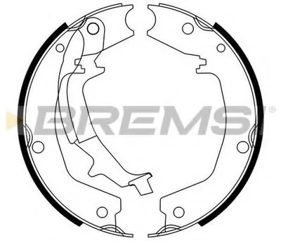 Комплект тормозных колодок, стояночная тормозная система BREMSI купить