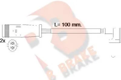 Сигнализатор, износ тормозных колодок R BRAKE купить
