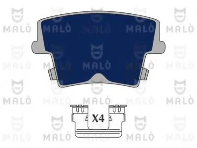 Комплект тормозных колодок, дисковый тормоз MALÒ купить