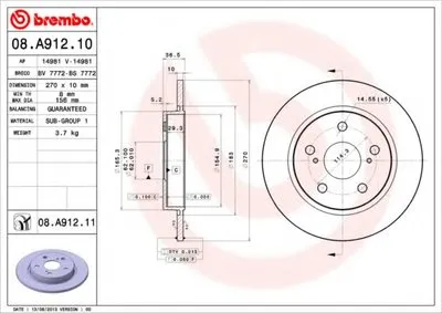 Тормозной диск BREMBO купить