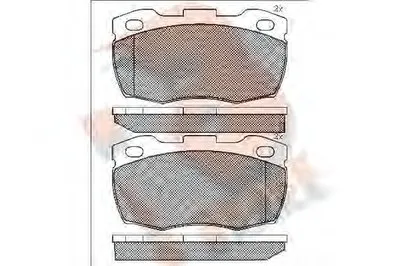 Комплект тормозных колодок, дисковый тормоз R BRAKE купить