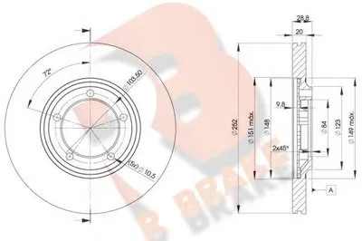 Тормозной диск R BRAKE купить