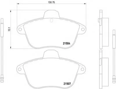 Комплект тормозных колодок, дисковый тормоз HELLA купить