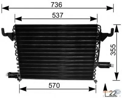 Конденсатор, кондиционер BEHR HELLA SERVICE HELLA купить