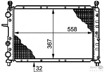 Радиатор, охлаждение двигателя BEHR HELLA SERVICE HELLA купить