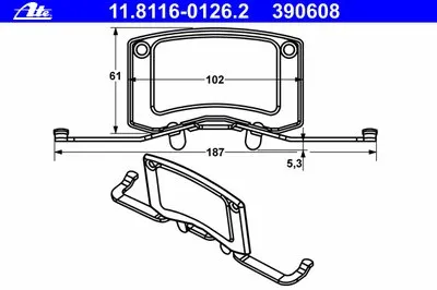 Пружина, тормозной суппорт ATE купить