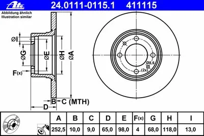 Тормозной диск ATE купить